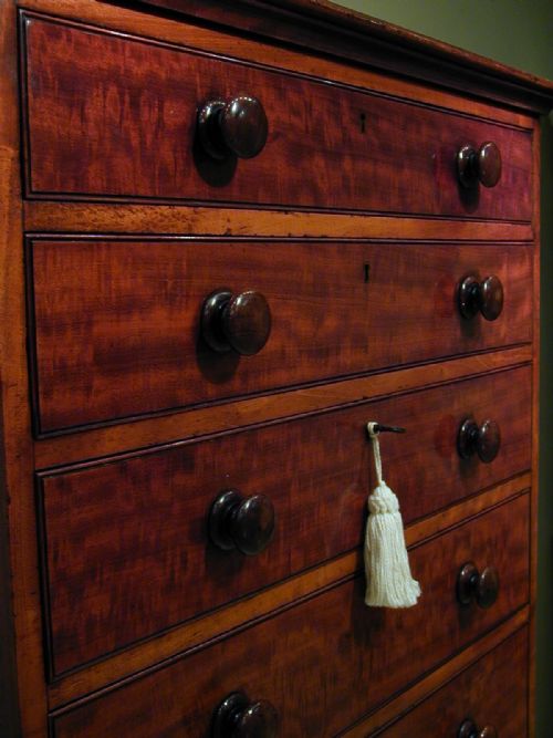 A RARE VICTORIAN CHEST OF NINE DRAWERS - ADDITIONAL PHOTO 9