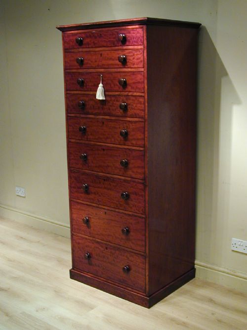 A RARE VICTORIAN CHEST OF NINE DRAWERS - ADDITIONAL PHOTO 14