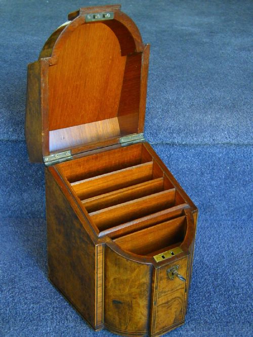 A SMALL 'KNIFE BOX' STATIONERY CABINET - ADDITIONAL PHOTO 10