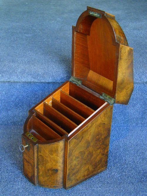 A SMALL 'KNIFE BOX' STATIONERY CABINET - ADDITIONAL PHOTO 12