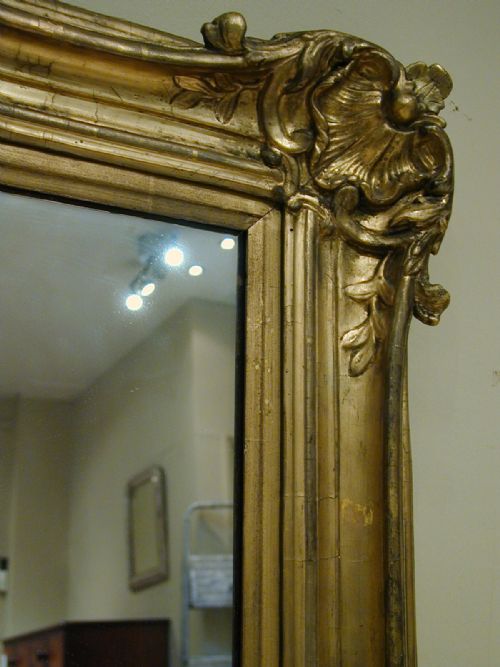 AN IMPRESSIVE GILTFRAME MIRROR - ADDITIONAL PHOTO 4