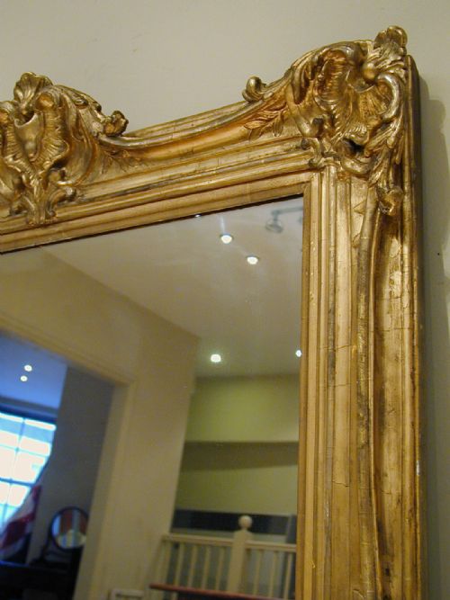 AN IMPRESSIVE GILTFRAME MIRROR - ADDITIONAL PHOTO 6