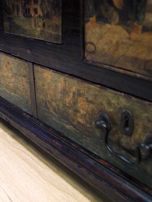 AN EXCEPTIONAL 19TH CENTURY PAINTED TRUNK - ADDITIONAL PHOTO 10