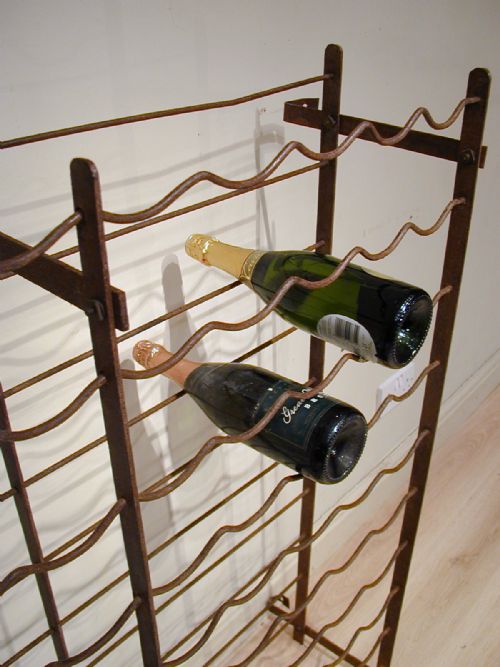 vintage 90bottle wine rack - CATEGORY: ANTIQUE MISCELLANEOUS - DATED 1910