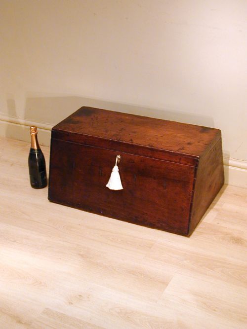 an unusual 19th century storage trunk - CATEGORY: ANTIQUE CHESTS - DATED 1880