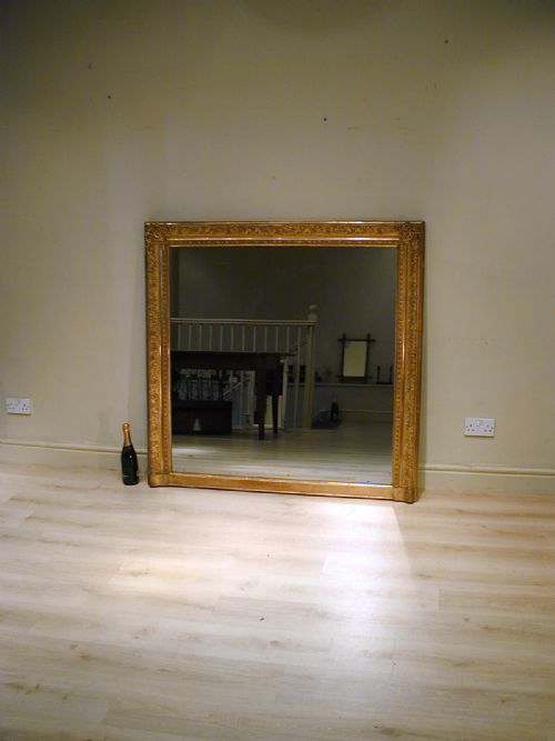 A SUPERB QUALITY OVERMANTEL MIRROR - ADDITIONAL PHOTO 1