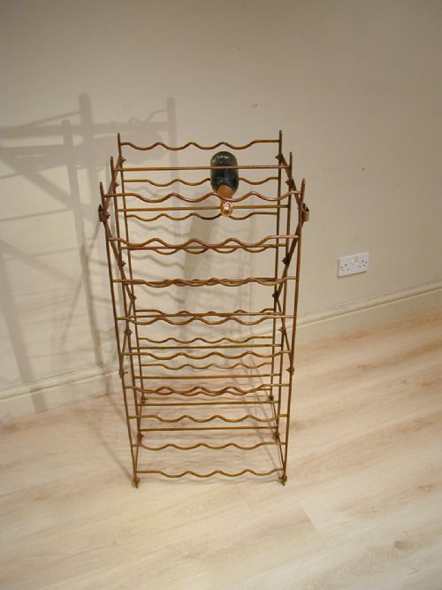 A DOUBLESIDED VINTAGE WINE RACK - ADDITIONAL PHOTO 2