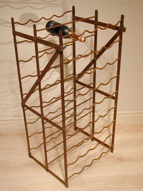 A DOUBLESIDED VINTAGE WINE RACK - ADDITIONAL PHOTO 4