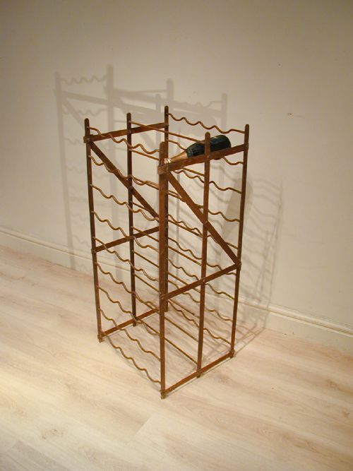 A DOUBLESIDED VINTAGE WINE RACK - ADDITIONAL PHOTO 9