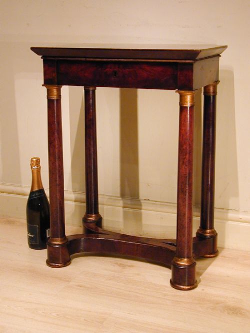 a very small singledrawer side table - CATEGORY: ANTIQUE TABLES - DATED 1800