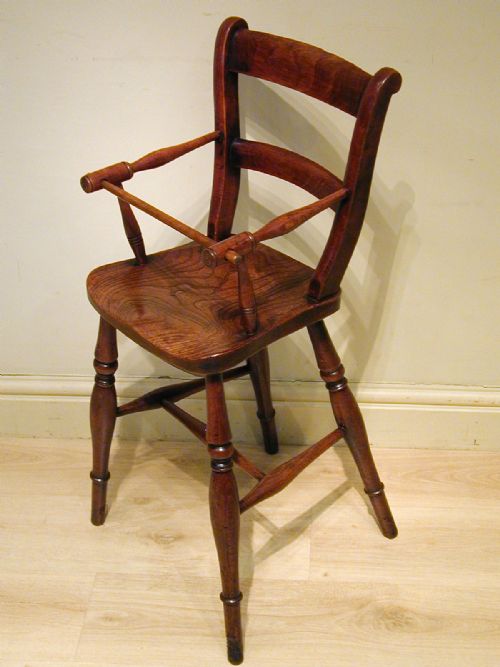 a beautiful victorian child's high chair - CATEGORY: ANTIQUE CHAIRS - DATED 1870