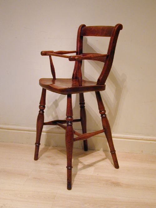 A BEAUTIFUL VICTORIAN CHILD'S HIGH CHAIR - ADDITIONAL PHOTO 1