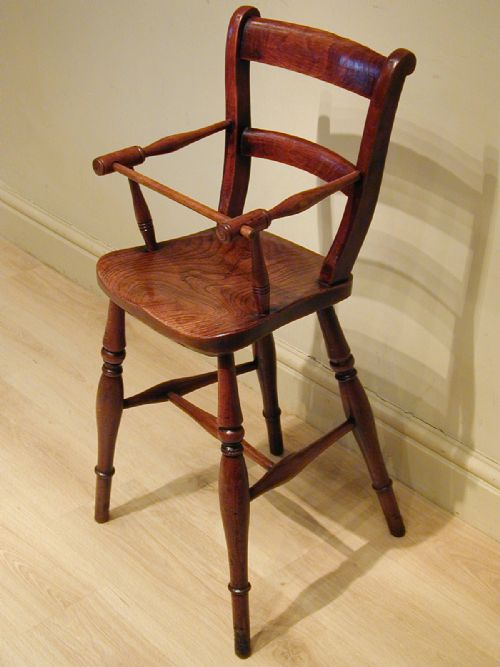 A BEAUTIFUL VICTORIAN CHILD'S HIGH CHAIR - ADDITIONAL PHOTO 2