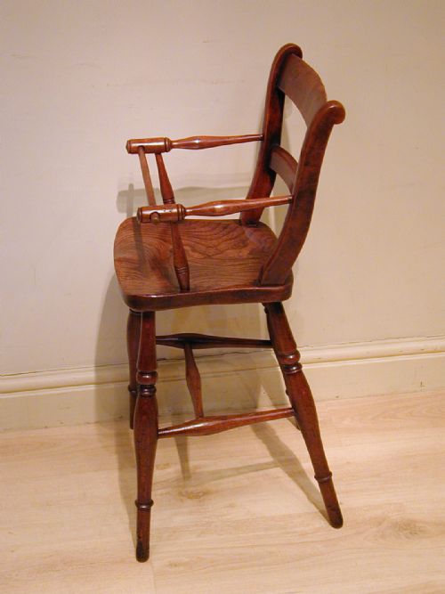 A BEAUTIFUL VICTORIAN CHILD'S HIGH CHAIR - ADDITIONAL PHOTO 5