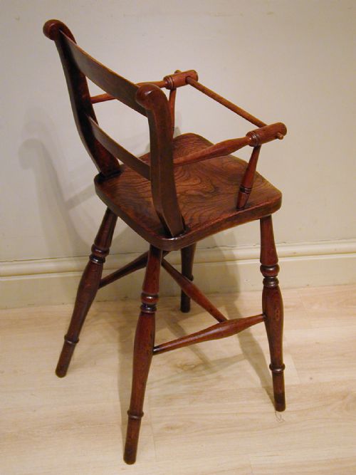 A BEAUTIFUL VICTORIAN CHILD'S HIGH CHAIR - ADDITIONAL PHOTO 6