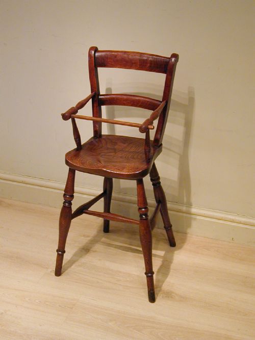 A BEAUTIFUL VICTORIAN CHILD'S HIGH CHAIR - ADDITIONAL PHOTO 8