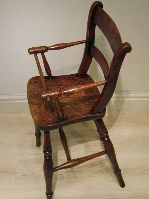 A BEAUTIFUL VICTORIAN CHILD'S HIGH CHAIR - ADDITIONAL PHOTO 9
