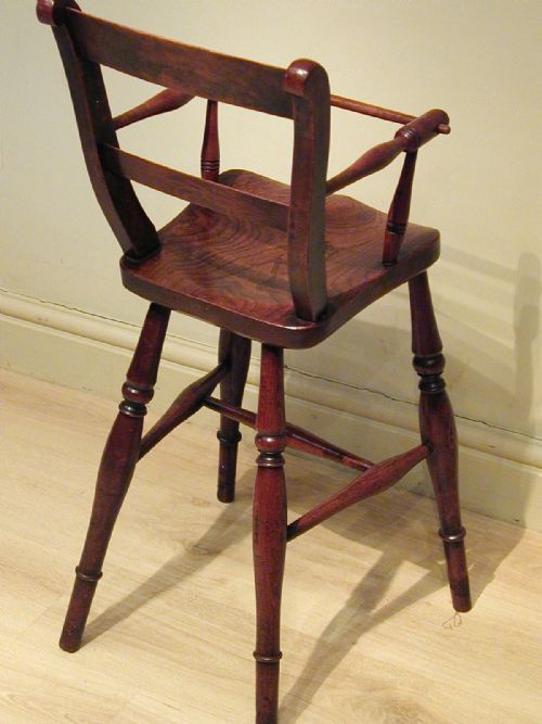 A BEAUTIFUL VICTORIAN CHILD'S HIGH CHAIR - ADDITIONAL PHOTO 13