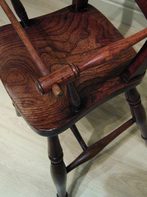 A BEAUTIFUL VICTORIAN CHILD'S HIGH CHAIR - ADDITIONAL PHOTO 14