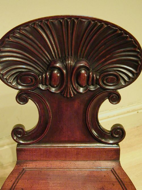superb hall chair attributable to gillows - CATEGORY: ANTIQUE CHAIRS - DATED 1800