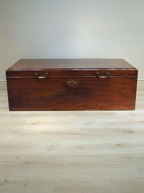 A FINE GEORGIAN STORAGE TRUNK - ADDITIONAL PHOTO 5