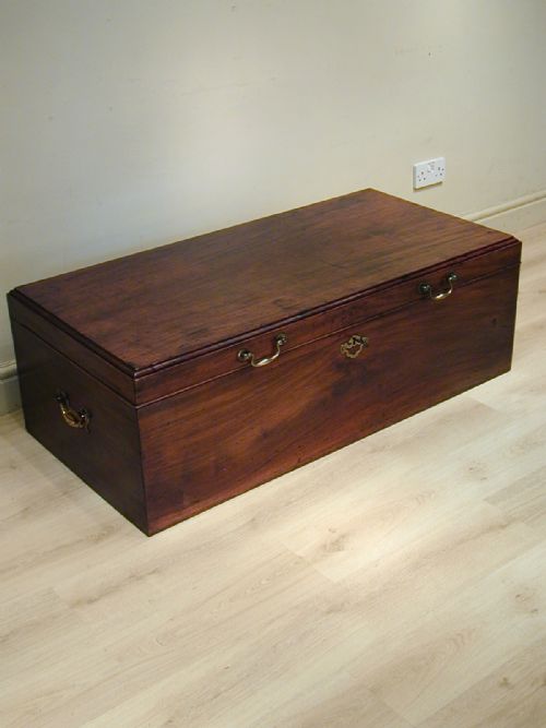 A FINE GEORGIAN STORAGE TRUNK - ADDITIONAL PHOTO 6