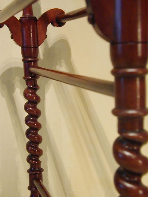 A SUPERB VICTORIAN TOWEL RAIL - ADDITIONAL PHOTO 14