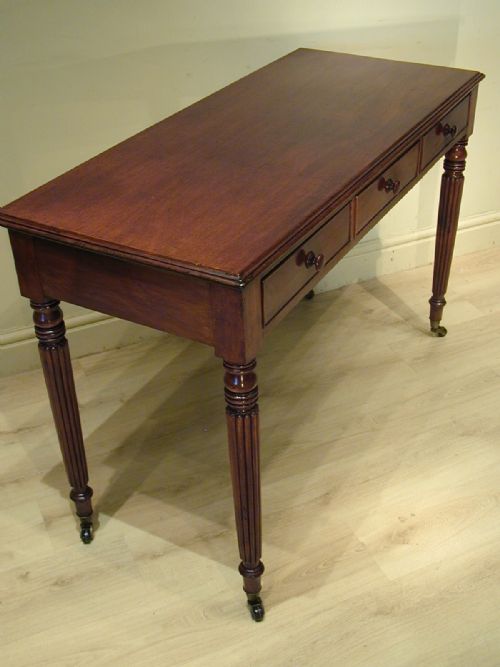 A FINE LATE GEORGIAN DESKSIDE TABLE - ADDITIONAL PHOTO 11