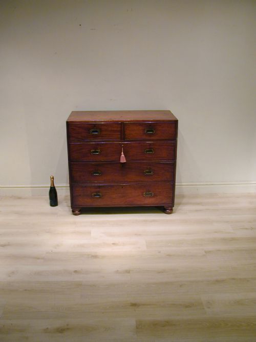 A WONDERFUL MILITARY CAMPAIGN CHEST OF DRAWERS - ADDITIONAL PHOTO 2