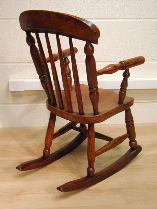 BEAUTIFUL VICTORIAN CHILD'S ROCKING CHAIR - ADDITIONAL PHOTO 5