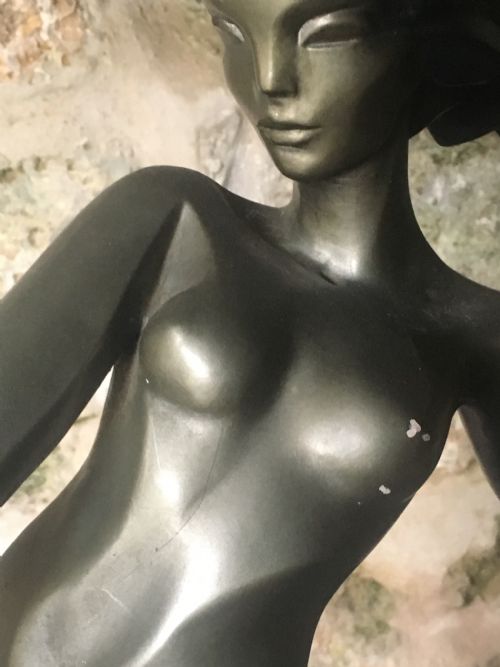 LARGE ART DECO FIGURE - ADDITIONAL PHOTO 8
