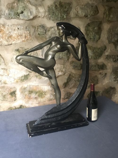 LARGE ART DECO FIGURE - ADDITIONAL PHOTO 13