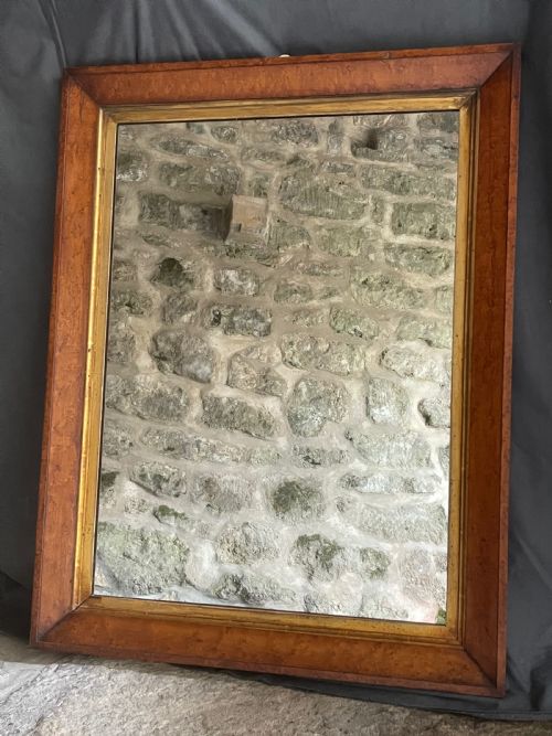 best quality bird's eye maple mirror - CATEGORY: ANTIQUE MIRRORS - DATED 19TH CENTURY