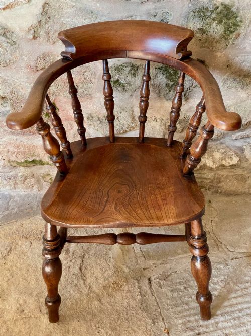 HIGH QUALITY CAPTAIN'S WINDSOR CHAIR - ADDITIONAL PHOTO 8