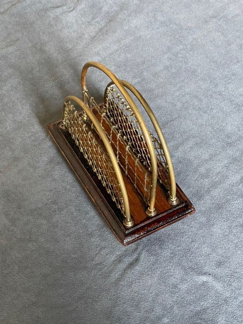 DESKTOP ACCESSORY AN EDWARDIAN LETTER RACK - ADDITIONAL PHOTO 9