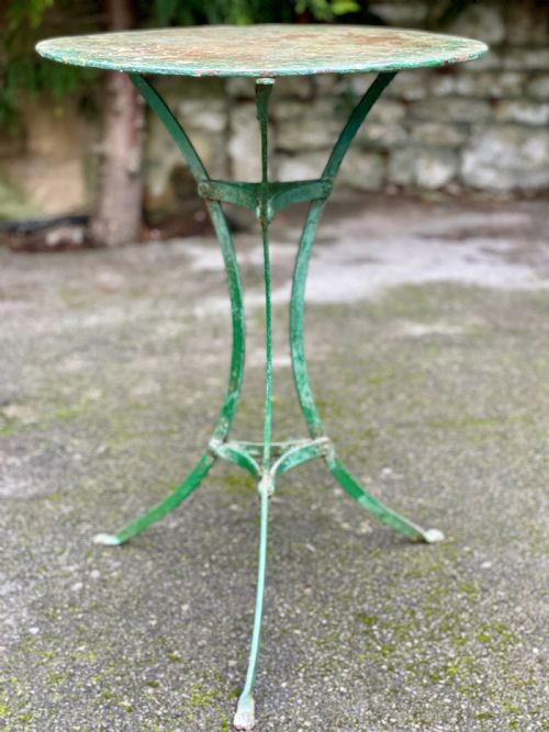 PAINTED METAL BISTRO TRIPOD TABLE - ADDITIONAL PHOTO 11