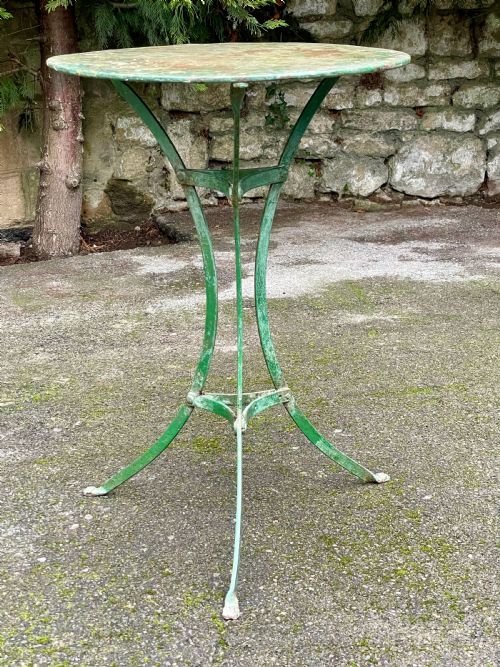 PAINTED METAL BISTRO TRIPOD TABLE - ADDITIONAL PHOTO 12