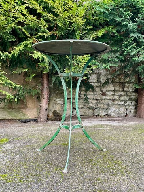 PAINTED METAL BISTRO TRIPOD TABLE - ADDITIONAL PHOTO 13