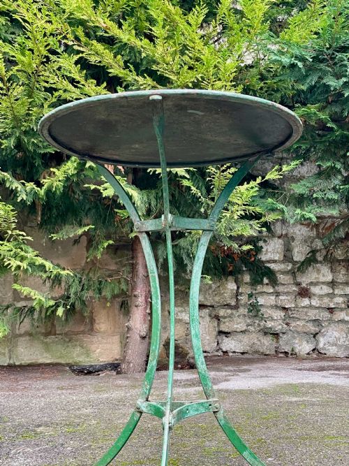 PAINTED METAL BISTRO TRIPOD TABLE - ADDITIONAL PHOTO 14