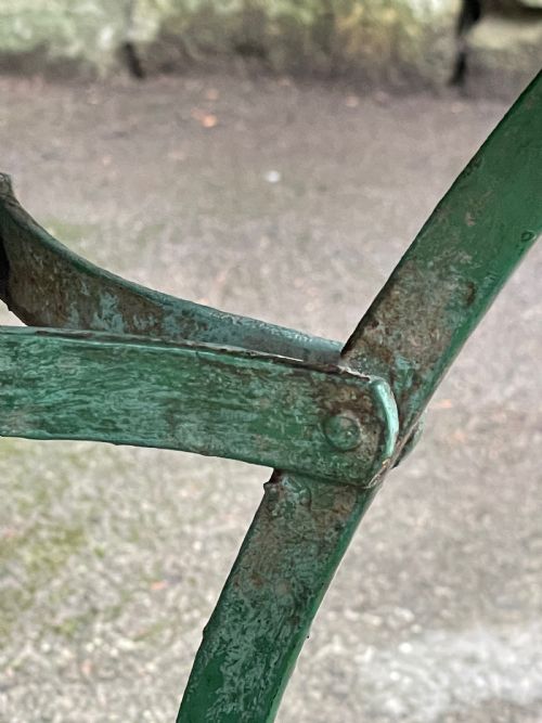 PAINTED METAL BISTRO TRIPOD TABLE - ADDITIONAL PHOTO 19