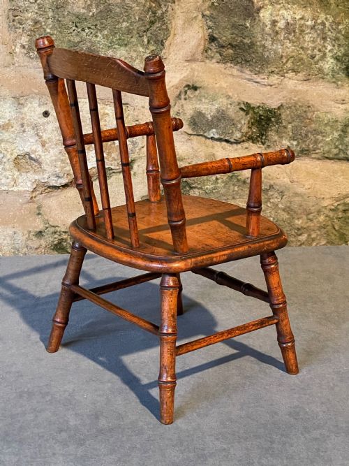 BEAUTIFUL VICTORIAN MINIATURE CHAIR - ADDITIONAL PHOTO 5
