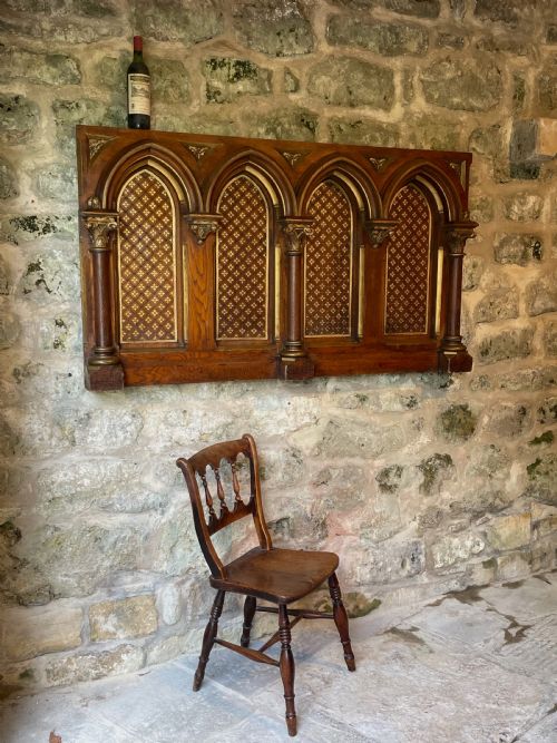 EXQUISITE GOTHIC PANEL IN CARVED OAK - ADDITIONAL PHOTO 21