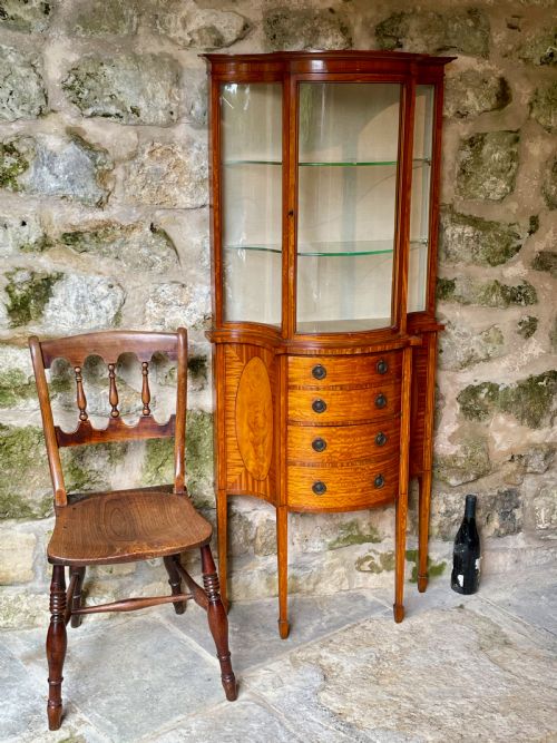 SMALL EDWARDIAN DISPLAY CABINET - ADDITIONAL PHOTO 24