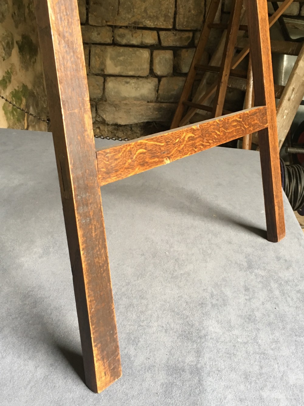 Early c20th oak easel View VII