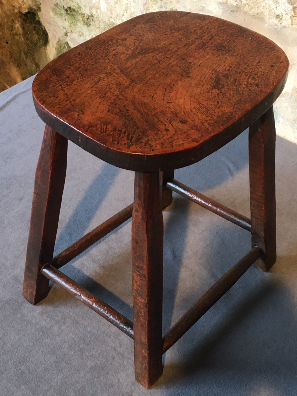Country-made fruitwood stool