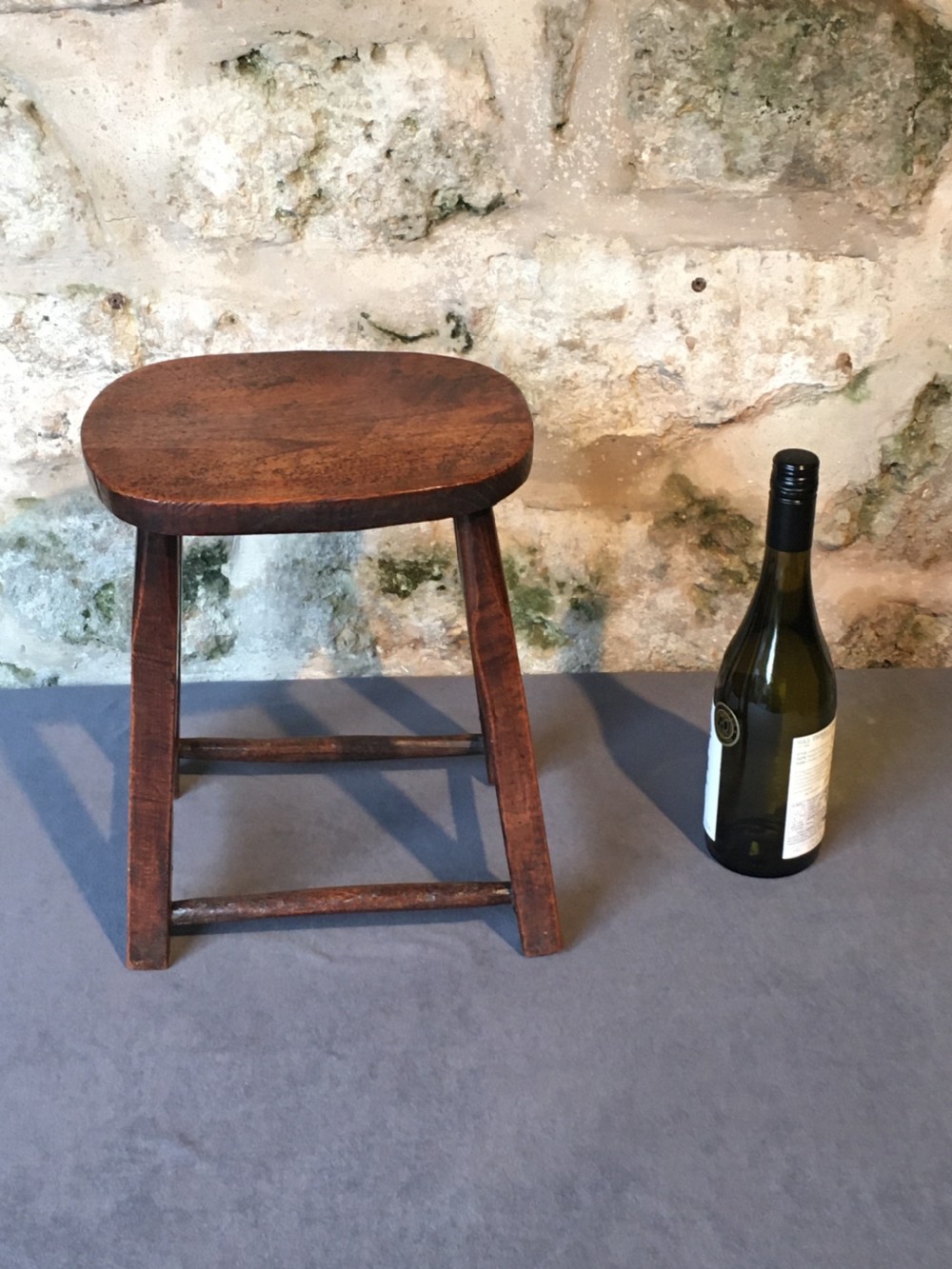 Country-made fruitwood stool View II