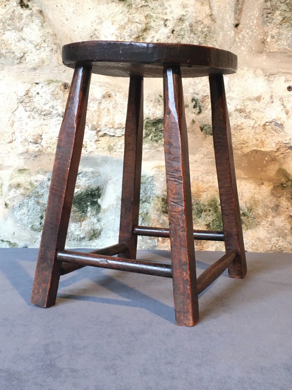 Country-made fruitwood stool View VII