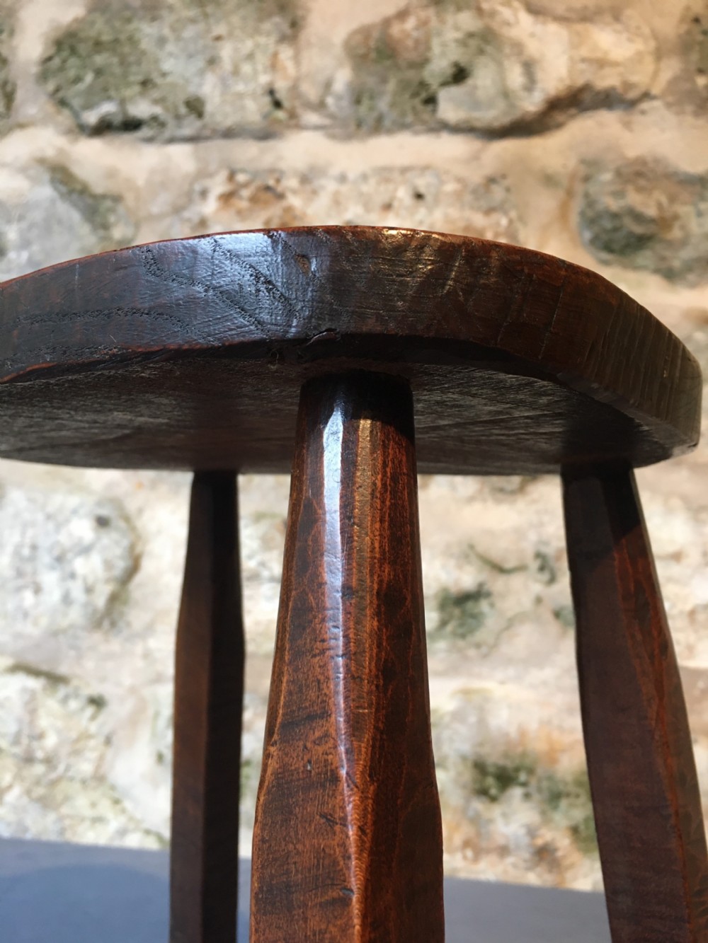 Country-made fruitwood stool View IX