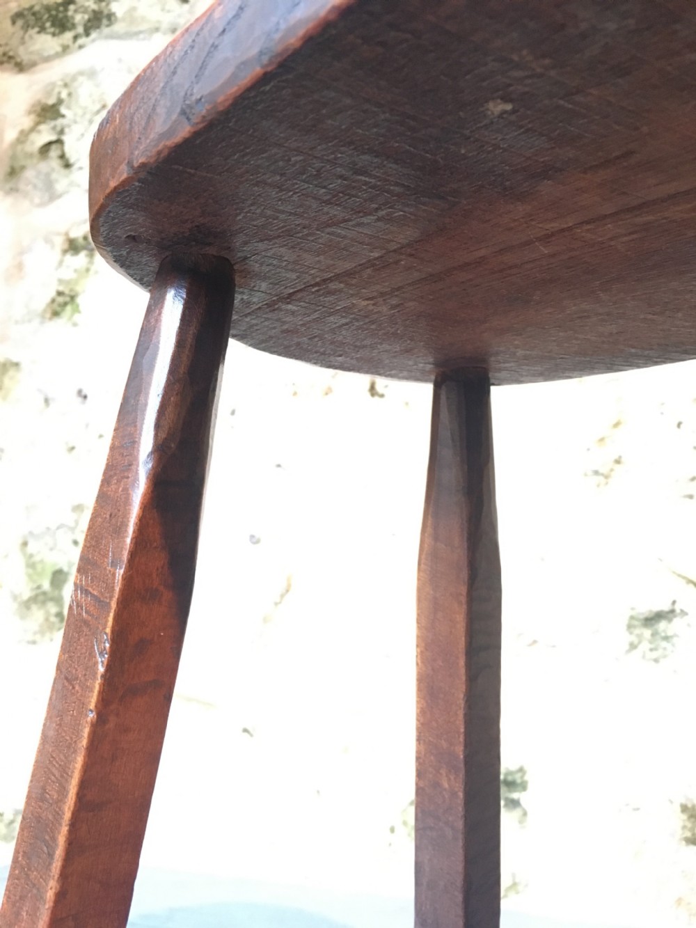 Country-made fruitwood stool View XI