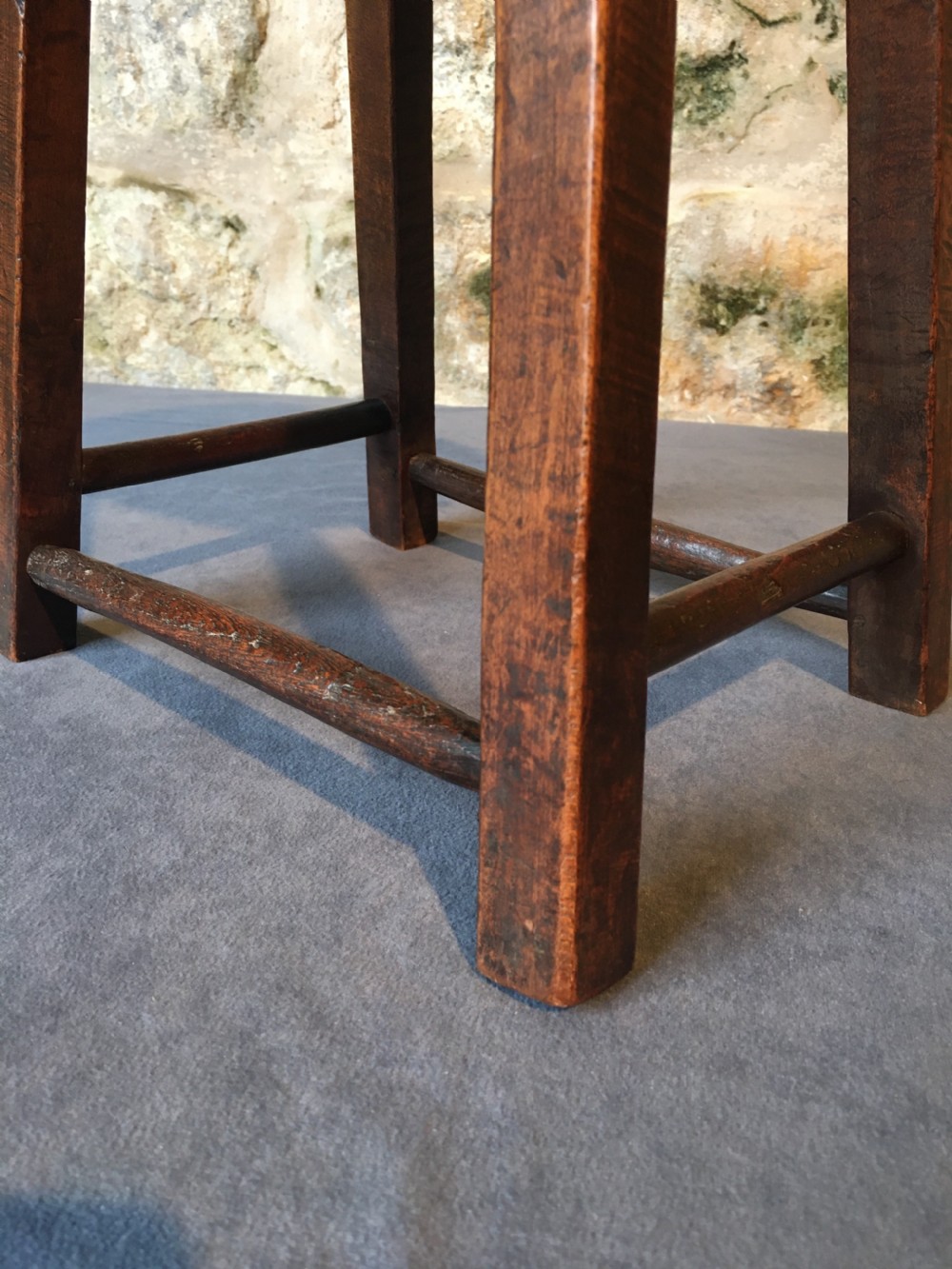 Country-made fruitwood stool View XII
